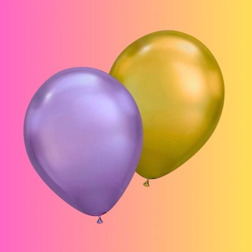 Dos Globos de Látex con Helio