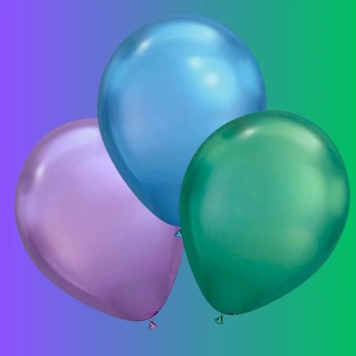 Tres Globos de Látex con Helio