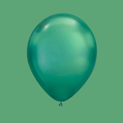 Globo de Látex Verde con Helio